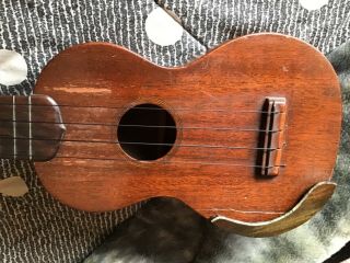 VINTAGE EARLY 20’S C.  F.  MARTIN UKULELE STYLE (0) ALL ORIG.  EXCEPT ARMREST 5