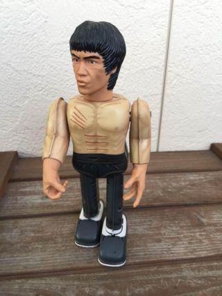 Vintage Tin Toy Robot Bruce Lee Wind Up Still Rare