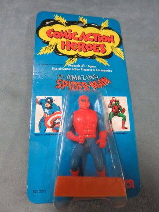 Vintage 1975 Mego Heroes Spider - Man In Packaging