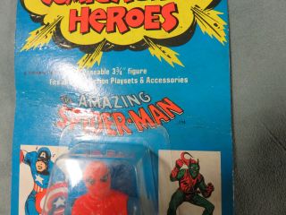 Vintage 1975 Mego Heroes Spider - Man in Packaging 6