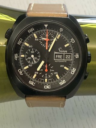 Vintage Sinn Spacelab Automatic Chronograph 140/142 In Black