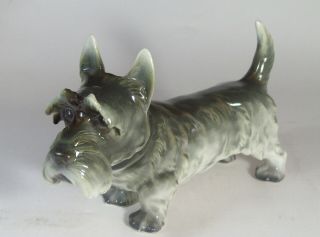 Vintage Sitzendorf Uk Porcelain Scottish Terrier Scotty Dog Figurine