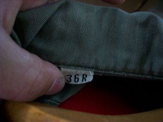 WWII/Korean War Era HBT US Army Shirt w/ 13 Star Buttons 36R 8
