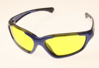 Vintage Smith Optics " Buzzsaw " Sunglasses Metallic Blue Made In France Vgu