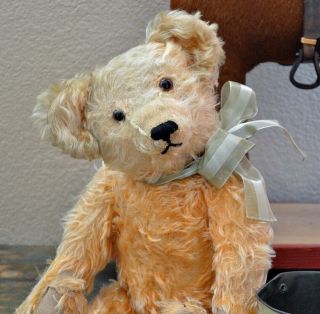 Antique 1920s Apricot Musical Jopi Teddy Bear 18” 2