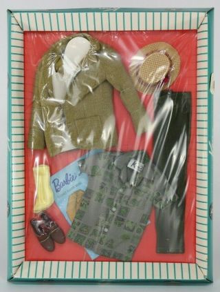 1963 Vintage Ken 785 Dreamboat Japan In Teal Frame Nrfb,  Mattel Barbie