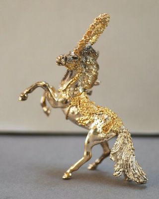 RARE SASCHA BRASTOFF STERLING SILVER CIRCUS HORSE LIMIITED ED COND 11