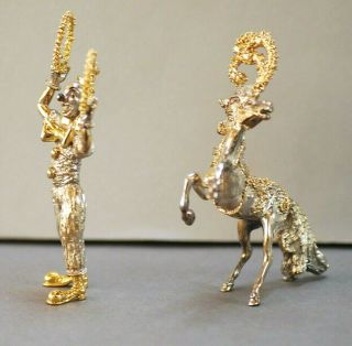 RARE SASCHA BRASTOFF STERLING SILVER CIRCUS HORSE LIMIITED ED COND 12