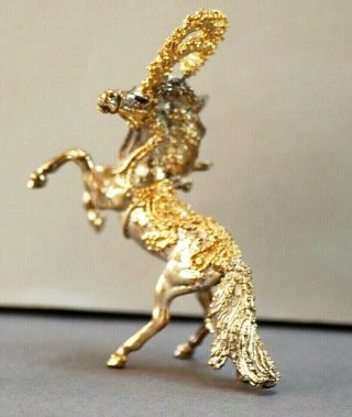 RARE SASCHA BRASTOFF STERLING SILVER CIRCUS HORSE LIMIITED ED COND 4