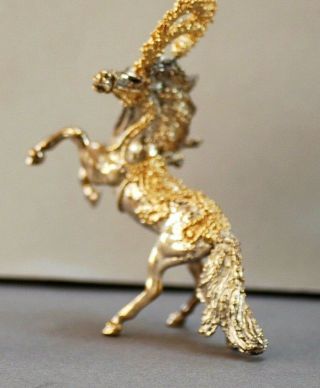 RARE SASCHA BRASTOFF STERLING SILVER CIRCUS HORSE LIMIITED ED COND 7