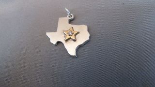 James Avery 18k Sterling Star Of Texas Diamond Pendant Charm Retiring