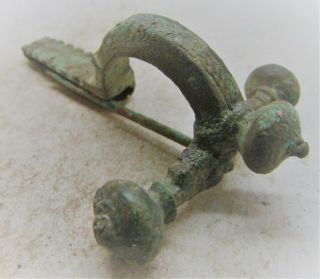 Ancient Roman Military Bronze Crossbow Brooch Legionary Artefact
