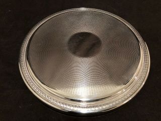 Christofle Malmaison 9 1/2 " Large Round Trivet Footed France Silver Plate B