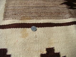 Antique Navajo Rug Large Native American Shabby Chic Cabin Weaving 11