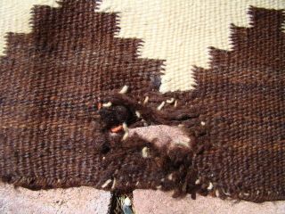 Antique Navajo Rug Large Native American Shabby Chic Cabin Weaving 8