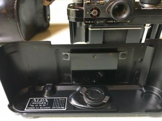 ALPA REFLEX MOD 6C RANGEFINDER 35mm FILM CAMERA - RARE BLACK COLOR 4