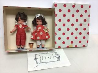 Rare Vintage 5.  5 " Bisque Nancy Ann Storybook Dolls - Jack And Jill 175
