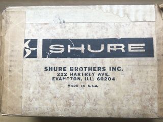 Vintage Shure Brothers Stereo Phono Preamp Model M64 USA NIB 7