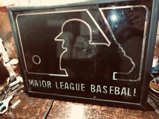 AUTHENTIC Vintage MLB Major League Baseball Neon Sign Light Store Display Cubs 7