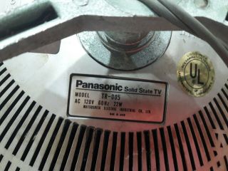 Vintage Panasonic Tr - 005 Orbitel TV 12