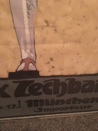Ludwig Hohlwein: Max Zechbauer Tobacconist Poster Ultra Rare Circa 1910 3