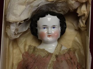 Antique China Head Doll Fanny Ann Rosetta Todd Lincoln W/provenance