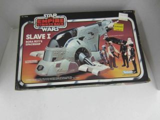 Vintage 1981 Kenner Star Wars Boba Fett Slave I Esb Complete,  W/box