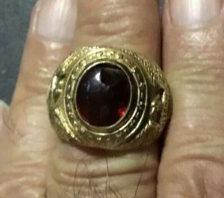 Rare WWII Homefront Patriotic Citizen of USA Ring 5