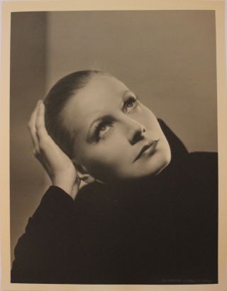 Greta Garbo Vintage Oversized Portrait Photograph (b3262) By C.  S.  Bull