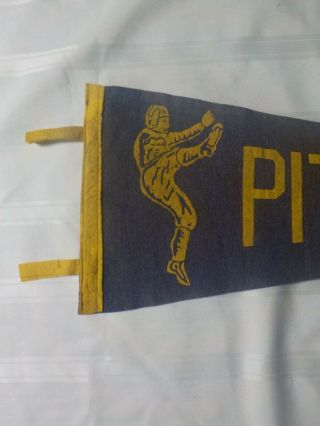 VINTAGE EXTREMELY RARE EARLY 1920 ' S PITT PANTHERS WOOL PENNANT PUNTER PITTSBURGH 2