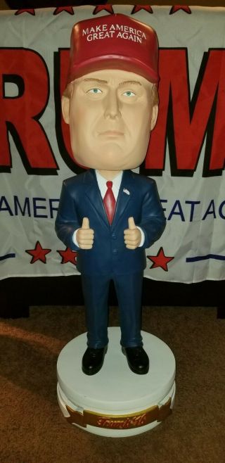 Extremely Rare Donald Trump 3 Foot Tall Bobblehead 1 Of Only 24 Ever Made Nib