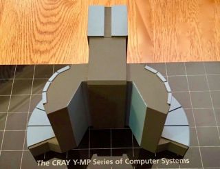 Cray Y - MP - computer BUYERS ' MODEL (blue) - RARE vintage collectible 2