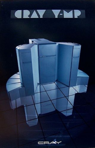 Cray Y - MP - computer BUYERS ' MODEL (blue) - RARE vintage collectible 6