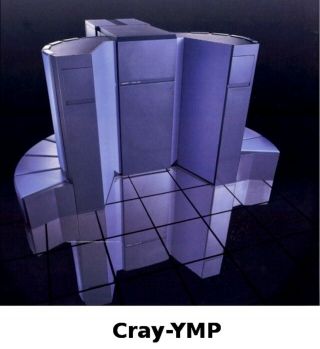 Cray Y - MP - computer BUYERS ' MODEL (blue) - RARE vintage collectible 8
