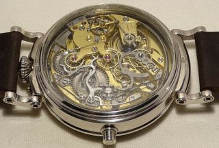 V.  RARE COMPLICATED MINUTE REPEATER CHRONOGRAPH REPETITION PATEK PARTNER MOVEMENT 8