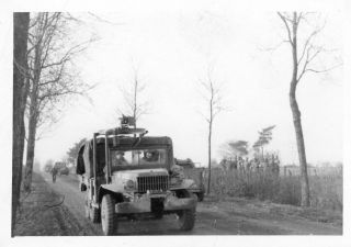 Org Wwii Photo: Armed American Transport Truck