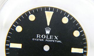 Rare Vintage Rolex Submariner 5513 Meters First Matte Black Watch Dial 2