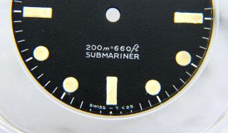Rare Vintage Rolex Submariner 5513 Meters First Matte Black Watch Dial 3