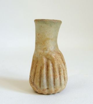 Fine ancient Roman glass bottle 1 2