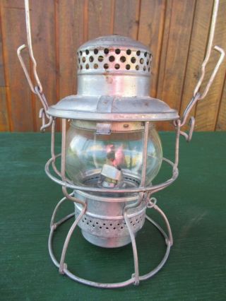 Vintage Train Railroad Lantern C&O Glass Globe Chesapeake & Ohio Railway 5