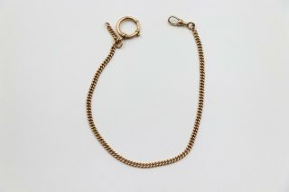 Antique 14k Gold Watch Chain