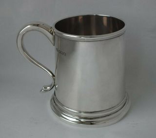 Solid Sterling Silver 1/2 Pint Mug/ Cup 1935/ H 8.  5 Cm/ 242 G