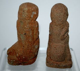 2 Pre - Columbian Stone Figures. 5