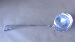Rare George Ii Sterling Silver Soup Ladle 1748,  215 Grams,  Old English Pattern.