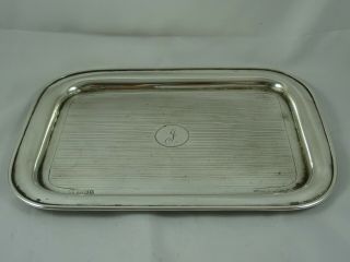 Smart Solid Silver Art Deco Dressing Table Tray,  1942,  388gm