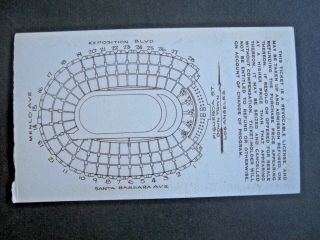vTg 1932 Los Angeles CA American Football Olympic Stadium Ticket 8th August USC 6