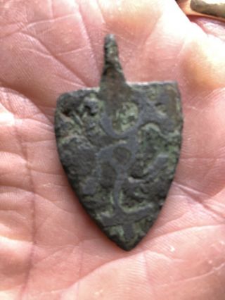 Medieval Horse Harness Pendant Metal Detector Find