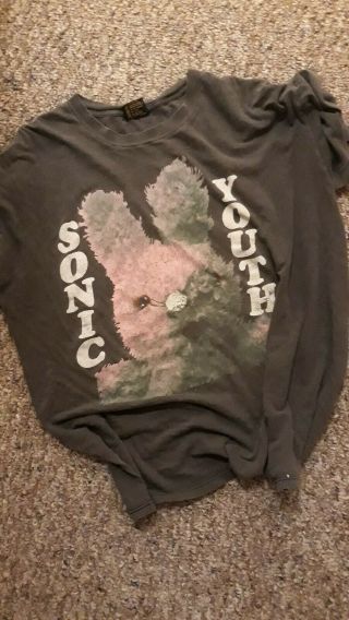 Sonic Youth Gracias Vintage Band T Shirt Very Rare 1992 Tour
