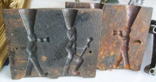 Vintage Lead Mold / Band Characters - Majorette & Trumpet Player