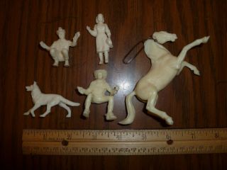 Roy Rogers,  Dale Evans,  Trigger,  Bullet And Pat Brady Figures By Stewart